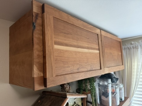 Walnut dining table — live edge top with mortise-and-tenon base