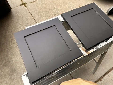 Painted shaker cabinet doors
